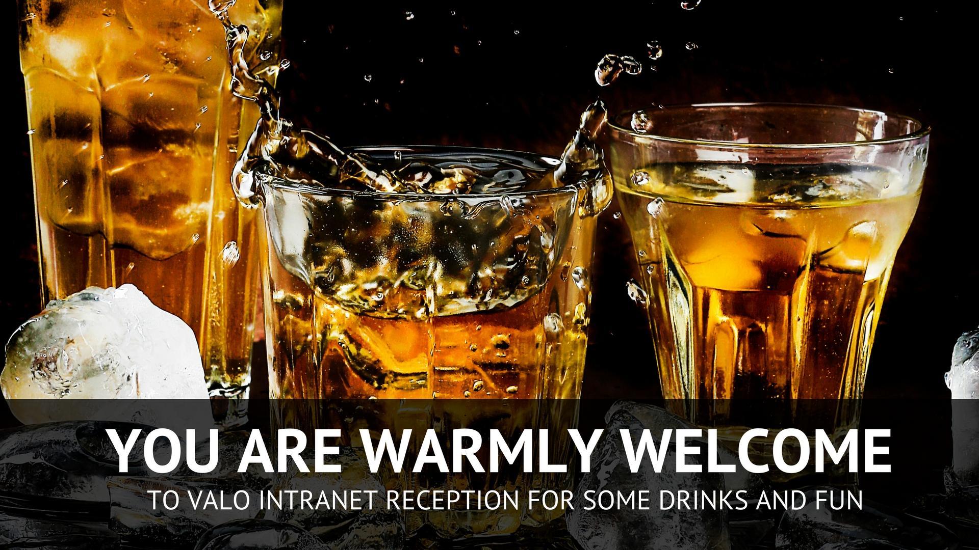 Welcome to Valo Reception at Jameson Distillery