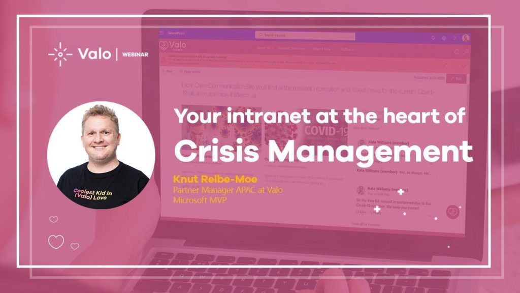 Valo Webinar: Your intranet at the heart of crisis management