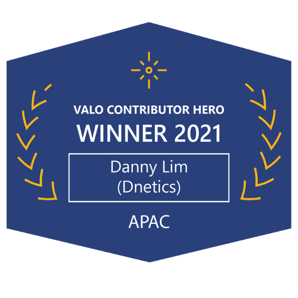 Valo APAC Contributor of the Year Award 2021