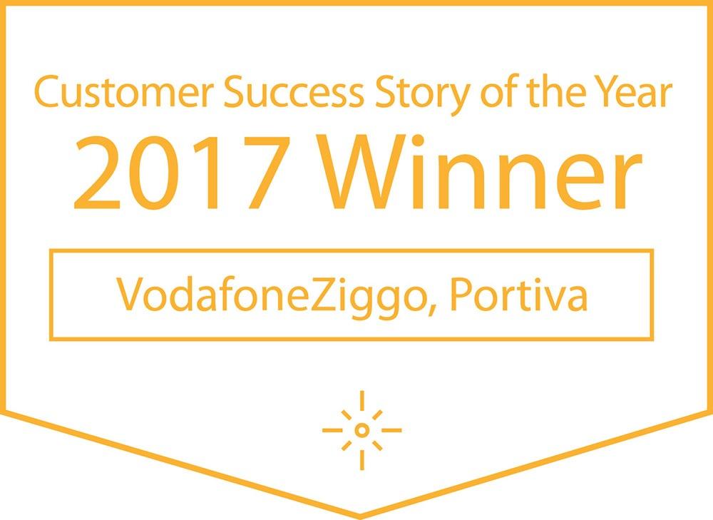 Valo Customer Success Story of the Year 2017 VodafoneZiggo, Portiva