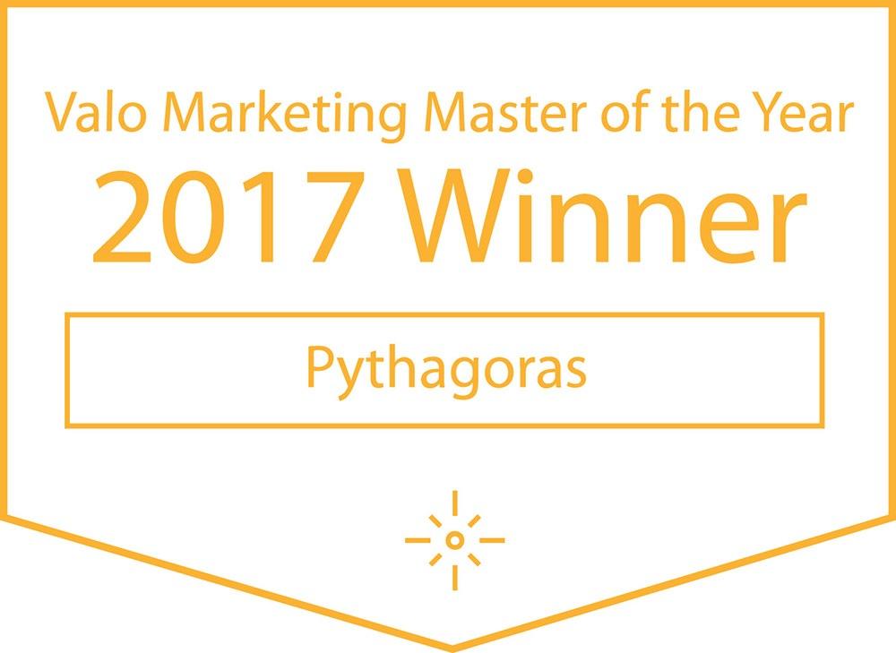 Valo Awards Marketing Master of the Year 2017 Pythagoras